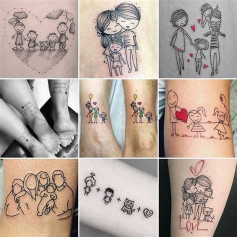 piccolo simbolo papà tatuaggio|Tatuaggio Famiglia: 200 immagini e idee bellissime!